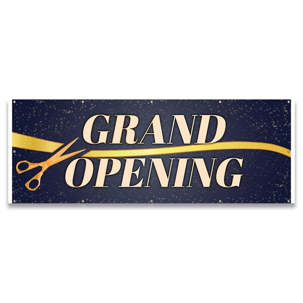 Signmission Grand Opening Banner Concession Stand Food Truck Single Sided B-120-30075 - main